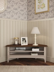 Laura Ashley Soft Truffle Dark Chestnut Hapton TV Up to 50 inch, Corner Unit - Image 2 of 5