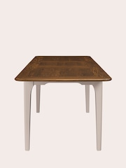 Laura Ashley Soft Truffle Dark Chestnut Hapton 6-8 Seater Extending Dining Table - Image 4 of 4