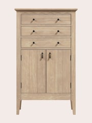 Laura Ashley Washed Oak Calford 2 Door 3 Drawer Cabinet - Image 3 of 6