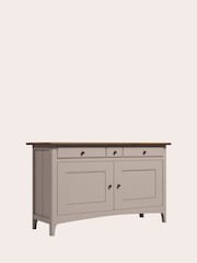 Laura Ashley Soft Truffle Dark Chestnut Hapton 2 Door 3 Drawer Sideboard - Image 3 of 4