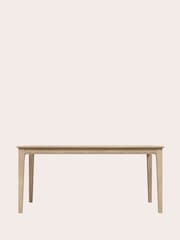 Laura Ashley Washed Oak Calford 4-6 Seater Fixed Dining Table - Image 3 of 5