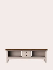 Laura Ashley Soft Truffle Dark Chestnut Hapton TV Up to 65 inch Unit - Image 3 of 5