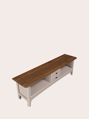 Laura Ashley Soft Truffle Dark Chestnut Hapton TV Up to 65 inch Unit - Image 4 of 5