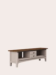 Laura Ashley Soft Truffle Dark Chestnut Hapton TV Up to 65 inch Unit - Image 5 of 5