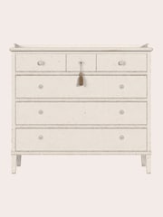 Laura Ashley Antique White Annaside 3+3 Drawer Chest - Image 2 of 4