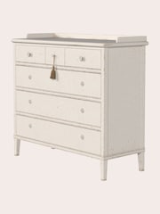 Laura Ashley Antique White Annaside 3+3 Drawer Chest - Image 4 of 4