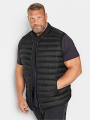 BadRhino Big & Tall Black Puffer Gilet - Image 1 of 5