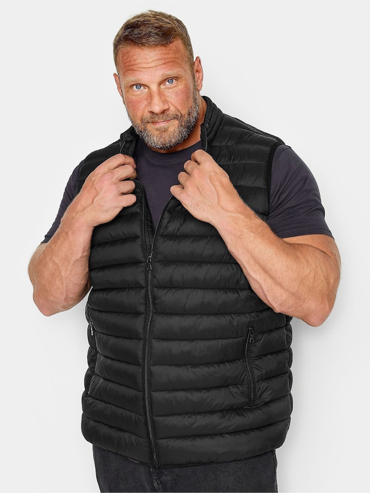 BadRhino Big & Tall Black Puffer Gilet - Image 2 of 5