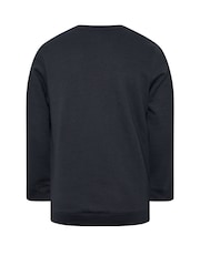 BadRhino Big & Tall Blue Merry Crustmas Christmas Sweatshirt - Image 3 of 3