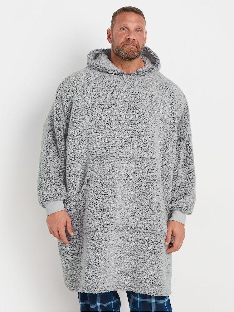 BadRhino Big & Tall Grey Snuggle Hoodie - Image 1 of 4