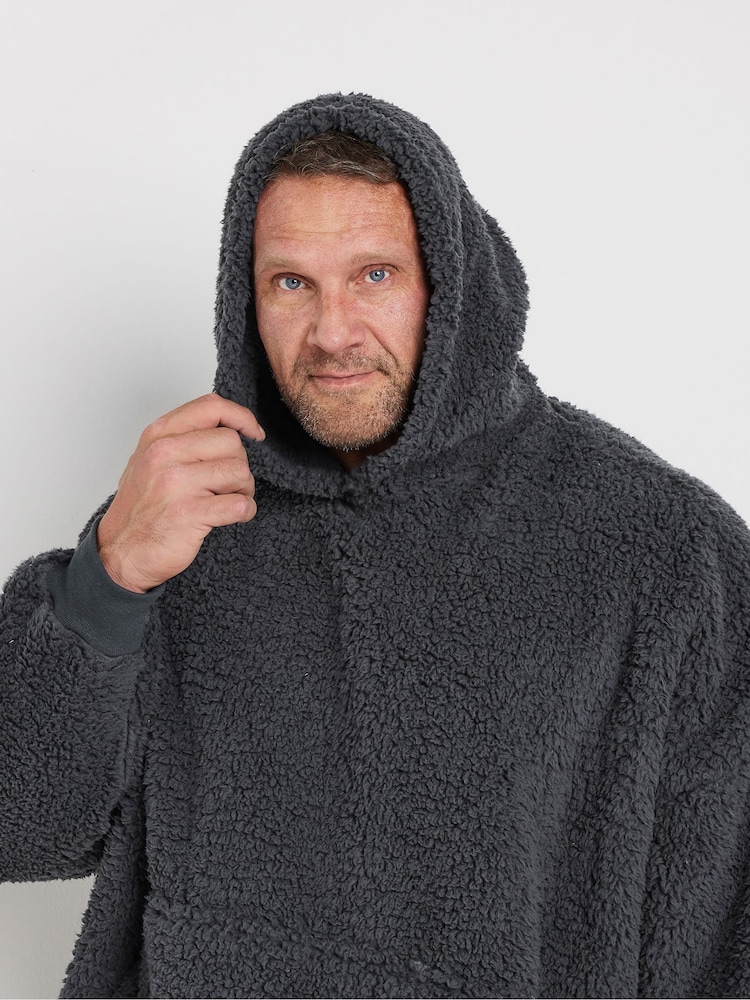 BadRhino Big & Tall Grey Snuggle Hoodie - Image 2 of 3