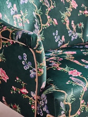 Cath Kidston Birds and Berries Bottle Green Rodeo Small 2 Seater Sofa - Image 4 of 8