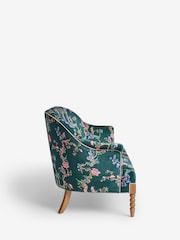 Cath Kidston Birds and Berries Bottle Green Rodeo Small 2 Seater Sofa - Image 6 of 8