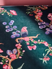 Cath Kidston Birds and Berries Bottle Green Mallow Storage Ottoman - Image 4 of 9