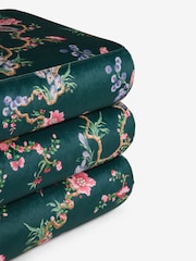 Cath Kidston Birds and Berries Bottle Green Mallow Storage Ottoman - Image 7 of 9