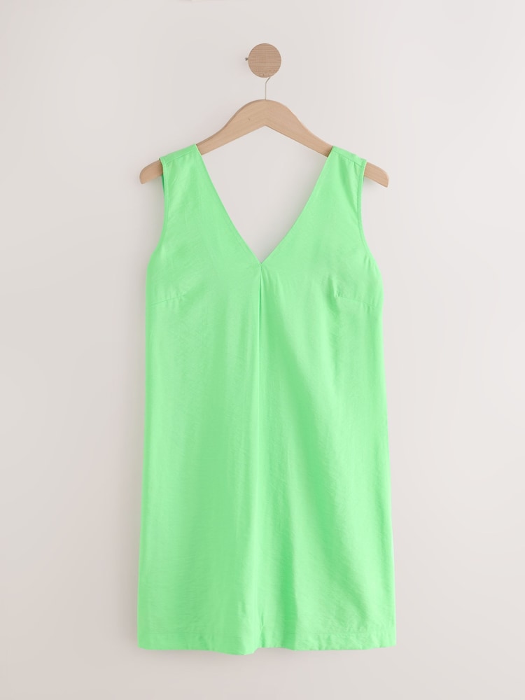 Green V-Neck Midi Dress - Image 1 of 1