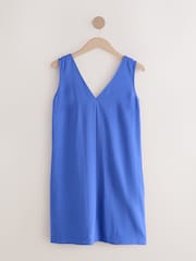 Cobalt Blue V-Neck Midi Dress - Image 1 of 1