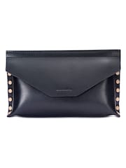 AllSaints Black 20Mm Studded Belt Bag - Image 1 of 6