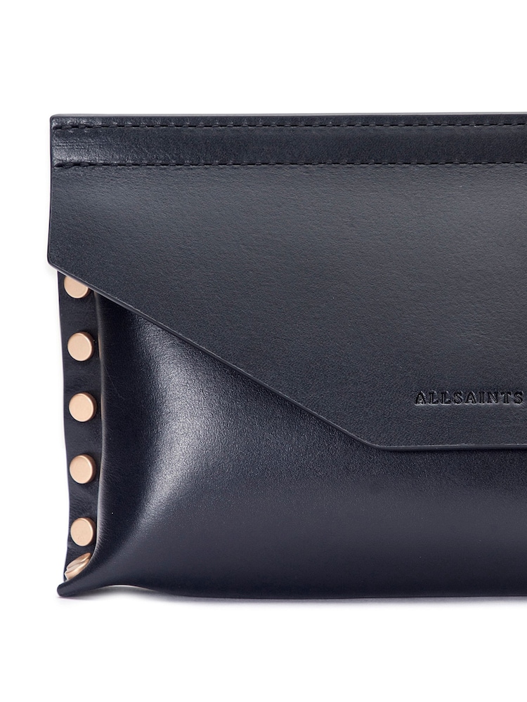 AllSaints Black 20Mm Studded Belt Bag - Image 7 of 7