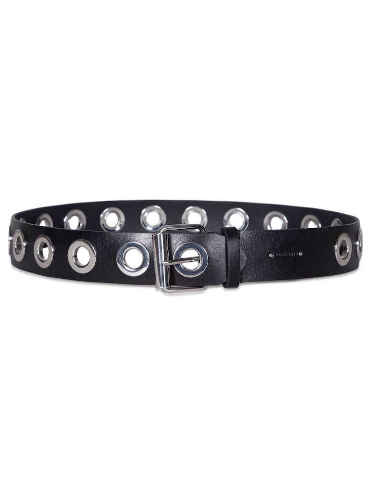 AllSaints Black 42Mm Eyelet Belt - Image 2 of 3