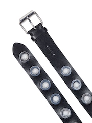 AllSaints Black 42Mm Eyelet Belt - Image 3 of 3