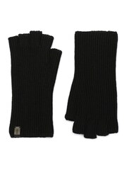 AllSaints Black Ribbed Fingerless Gloves - Image 4 of 4