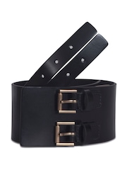 AllSaints Black 70Mm Waist Belt With Flat Studs - Image 1 of 3
