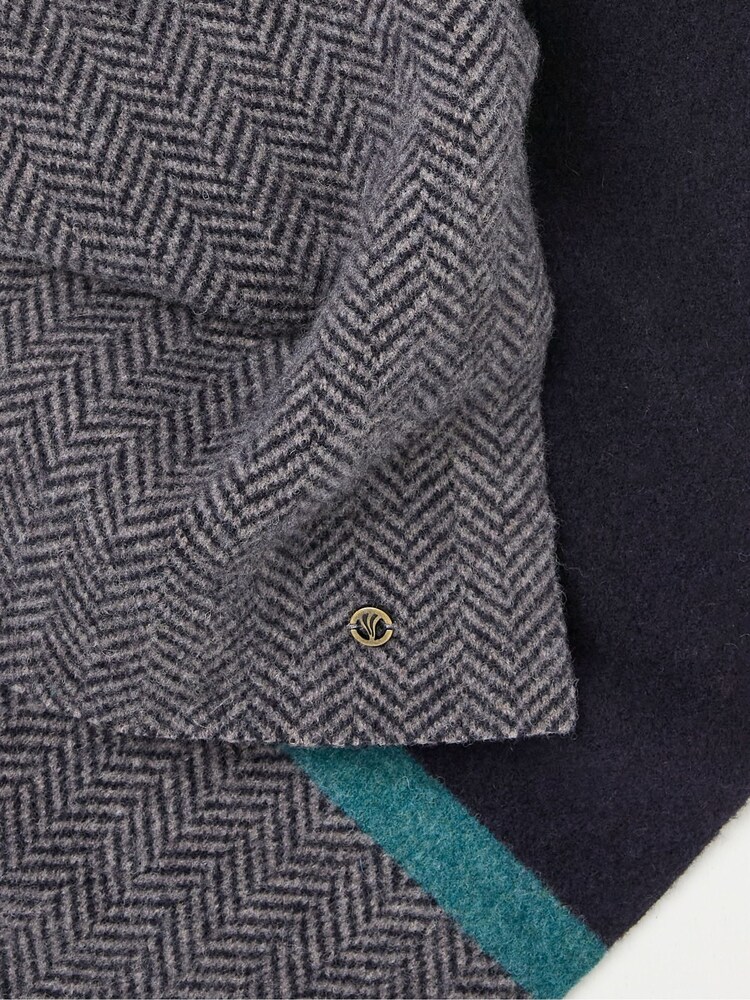 FatFace Grey Lambswool Scarf - Image 2 of 2