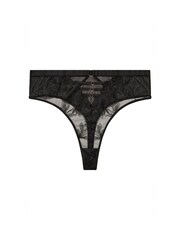 Yours Curve Black Eleanor Embellished High Waist Thong - Image 4 of 4