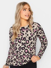 M&Co Animal Animal Print Crew Neck Jumper - Image 1 of 4