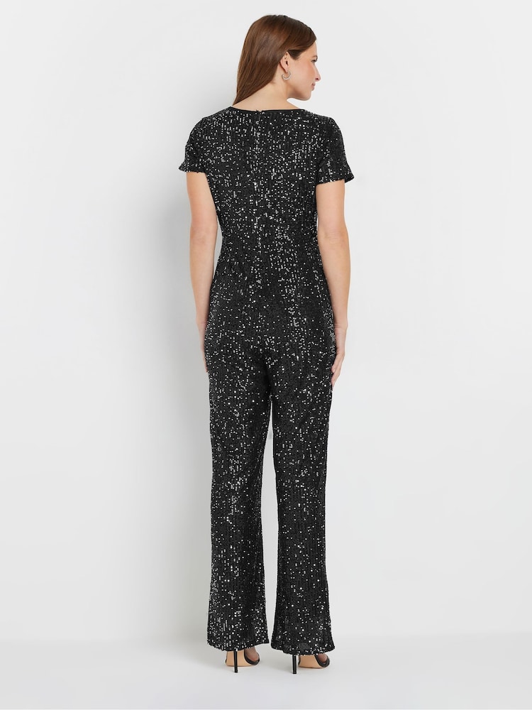 M&Co Keyhole Sequin Jumpsuit - Bild 2 von 5 M&Co Keyhole Sequin Jumpsuit - Bild 2 von 5