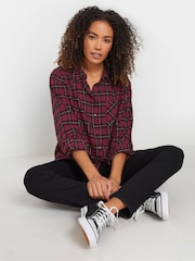 M&Co Red Check 100% Cotton Shirt - Image 4 of 5