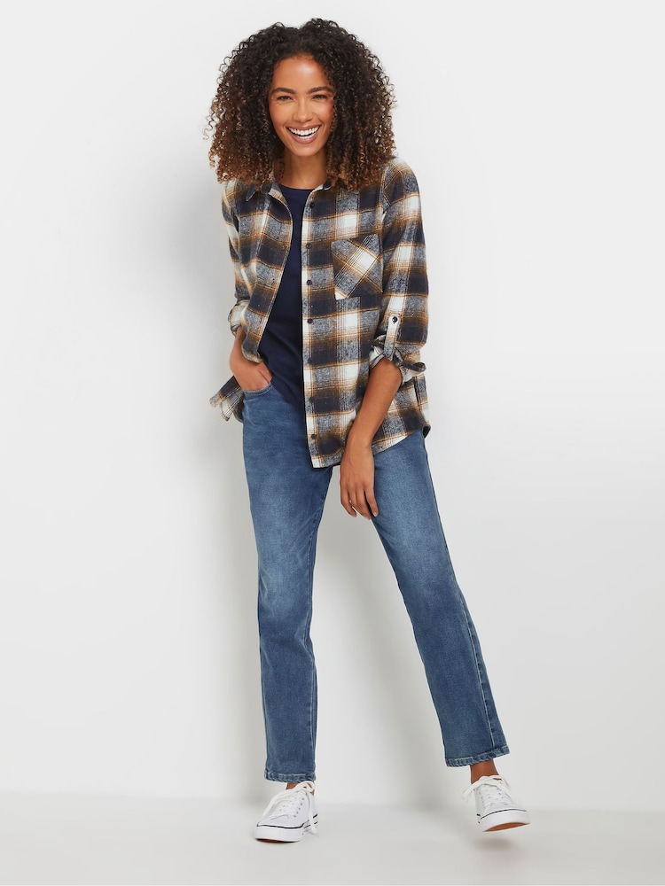 M&Co Natural Check Shirt - Image 2 of 5