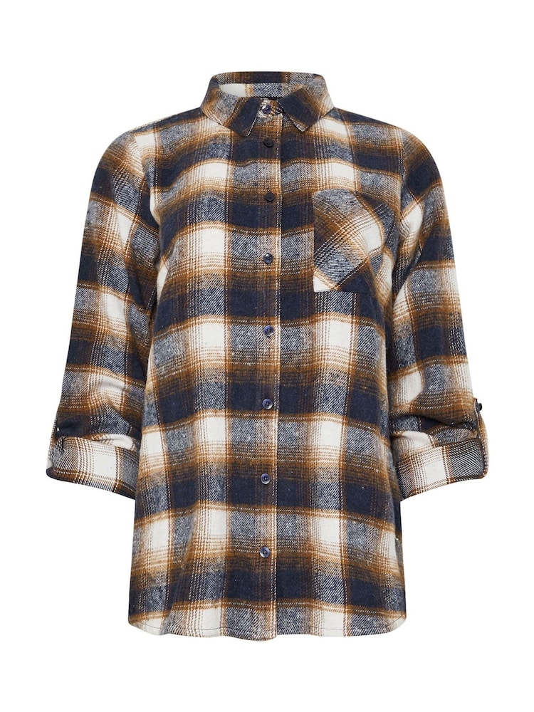 M&Co Natural Check Shirt - Image 5 of 5