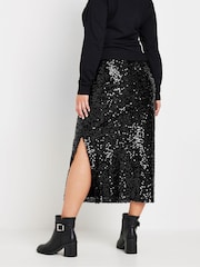 M&Co Black Sequin Skirt - Image 3 of 5