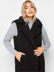 M&Co Black Borg Longline Gilet - Image 4 of 4