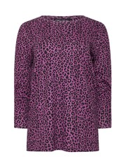 M&Co Purple 100% Cotton Plain Animal Print T-Shirts 2 Pack - Image 5 of 5