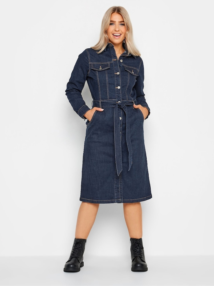 M&Co Blue Denim Shirt Dress - Image 2 of 8
