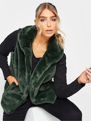 M&Co Green Faux Fur Gilet - Image 2 of 5