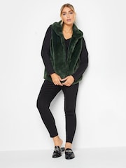 M&Co Green Faux Fur Gilet - Image 3 of 5