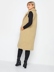 M&Co Natural Borg Longline Gilet - Image 3 of 4
