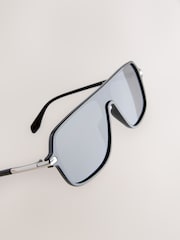 Black Wrap Sunglasses - Image 5 of 5