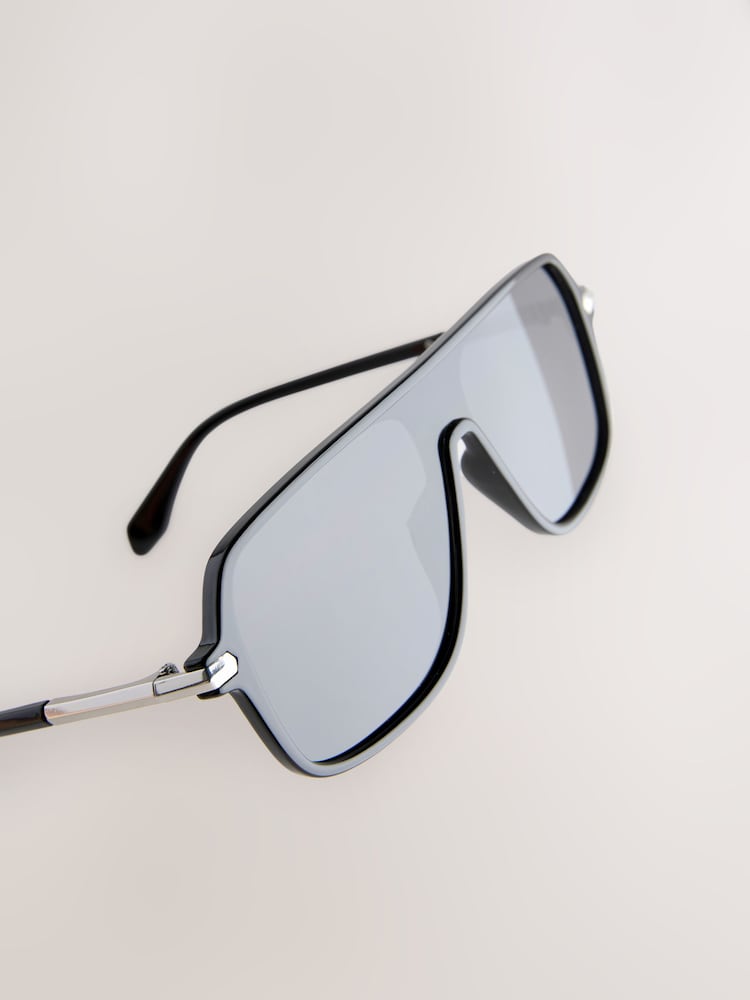 Black Wrap Sunglasses - Image 5 of 5 Black Wrap Sunglasses - Image 5 of 5
