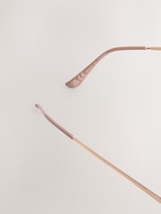 Nude Bling Aviator Sunglasses - Image 7 of 7