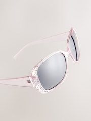 Grey Bling Wrap Sunglasses - Image 6 of 7