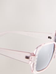 Grey Bling Wrap Sunglasses - Image 7 of 7