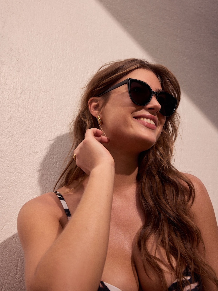 Black Cat Eye Sunglasses - Image 1 of 3