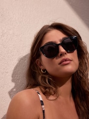 Black Cat Eye Sunglasses - Image 2 of 3