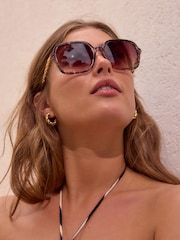 Snake Chain Wrap Sunglasses - Image 3 of 7