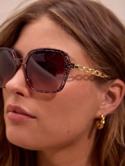 Snake Chain Wrap Sunglasses - Image 4 of 7